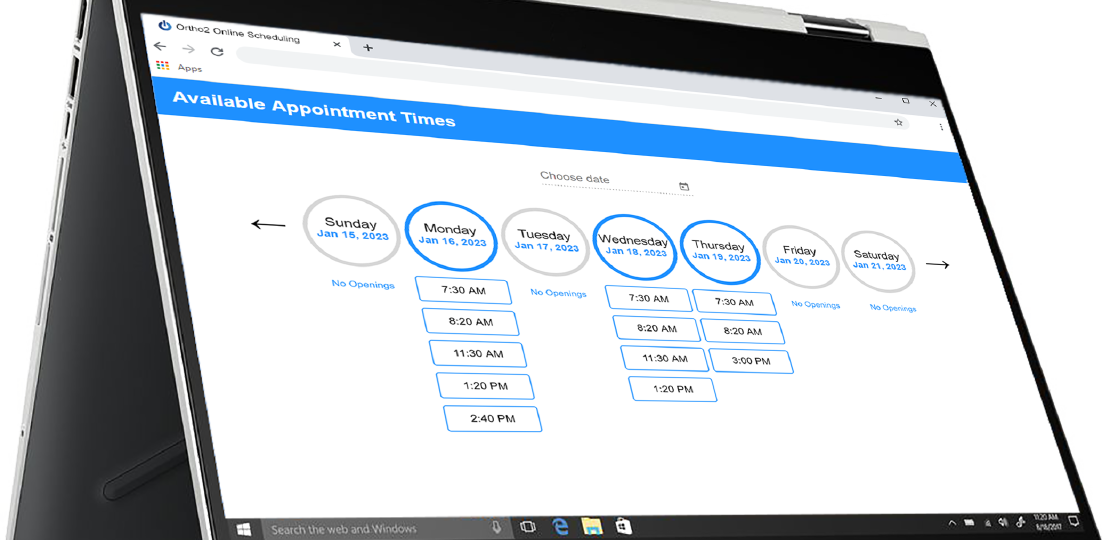 Set Up Online Scheduling